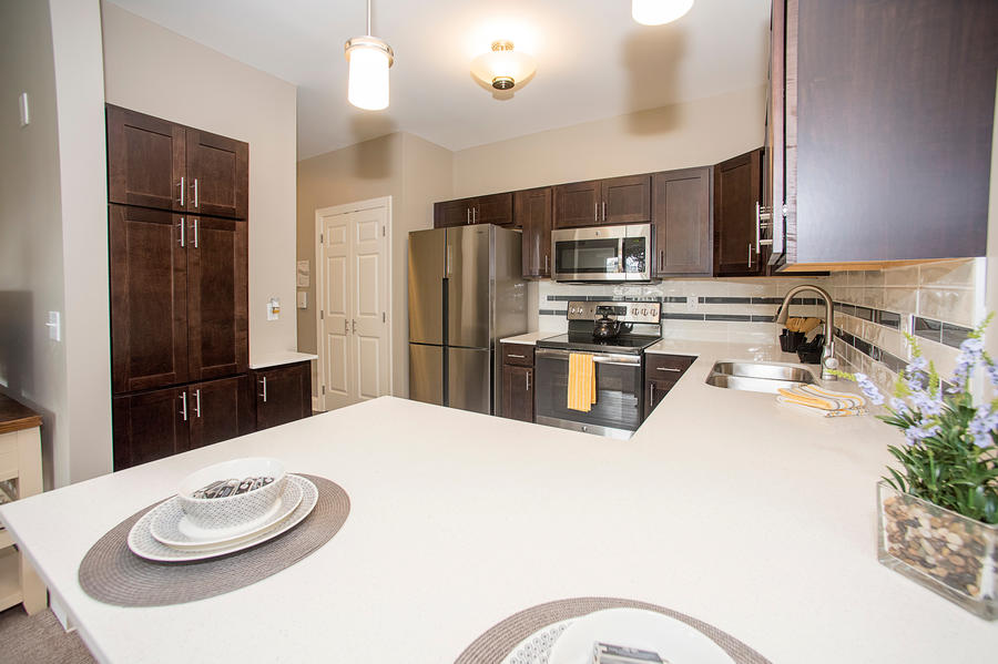 Fully Applianced Stainless Steel Kitchen